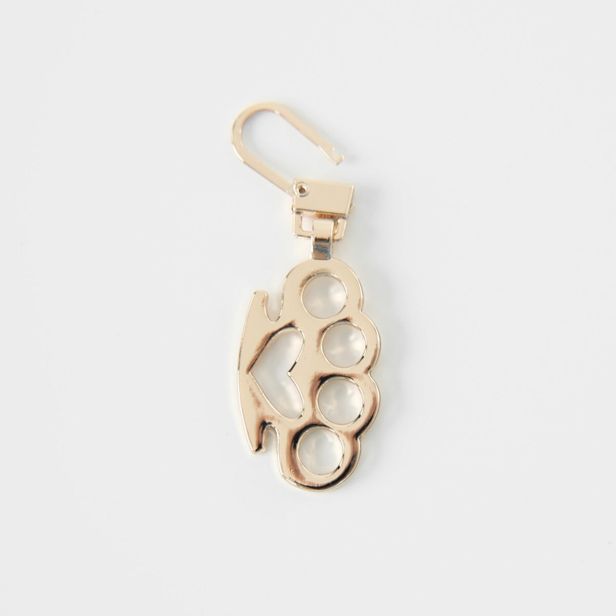 Gold Love Knuckle Zipper Pull