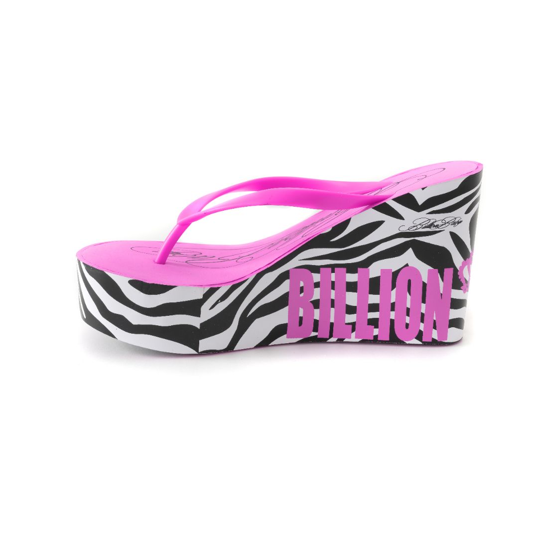 The Imperfect Zebra Platform Sandals
