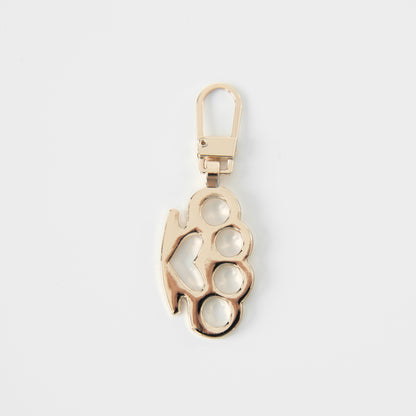 Gold Love Knuckle Zipper Pull
